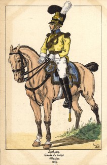 1812 г. Офицер конной гвардии короля Саксонии. Коллекция Роберта фон Арнольди. Германия, 1911-29