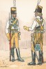 Шведские драгуны в униформе образца 1798-1806 гг. Svenska arméns munderingar 1680-1905. Стокгольм, 1911