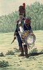 1810 г. Барабанщик роты карабинеров 8-го полка французской легкой пехоты. Коллекция Роберта фон Арнольди. Германия, 1911-28