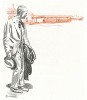 Опоздавший на поезд. Журнальная иллюстрация известного американского художника У. Оберхардта. 