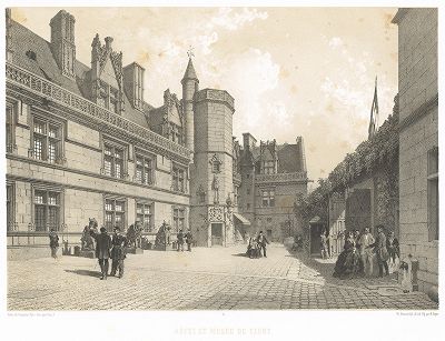 Музей Клюни (из работы Paris dans sa splendeur, изданной в Париже в 1860-е годы)