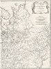 Вторая часть карты Европы, включающая Данию, Норвегию, Швецию и Россию. Zweiter Theil der Karte von Europa welcher Daenemark and Norwegen, Schweden und Russland, 1787 год.