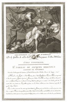 Происхождение Млечного Пути работы Тинторетто. Лист из знаменитого издания Galérie du Palais Royal..., Париж, 1808