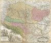 Карта Венгрии, Хорватии и близлежащих областей. Regnorum Hungariae Dalmatiae, Croatiae, Scavoniae, Bosniae, Serviae et principatus Transilvaniae.