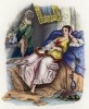 Одалиска, скучающая в серале (иллюстрация к L'Africa francese... - хронике французских колониальных захватов в Северной Африке, изданной во Флоренции в 1846 году)