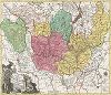 Карта курфюршества Бранденбург. Mappa Geographica exhibens Electoratum Brandenburgensem.