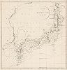 Карта Японских островов. 1811 год.