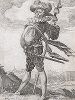 Капитан. Гравюра Якоба де Гейна  из сюиты «Офицеры и солдаты гвардии императора Рудольфа II»,  1587 год. 