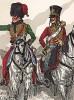 1812 г. Офицер и трубач 7-го гусарского полка Великой армии Наполеона. Коллекция Роберта фон Арнольди. Германия, 1911-29