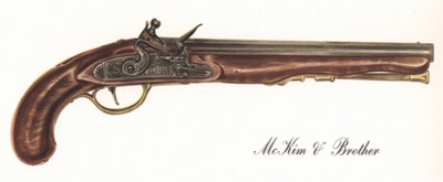 Однозарядный пистолет США McKim & Brother. Лист 29 из "A Pictorial History of U.S. Single Shot Martial Pistols", Нью-Йорк, 1957 год
