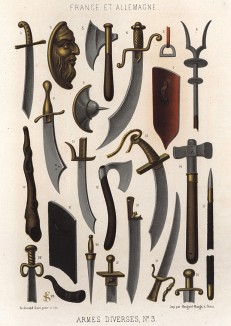 Оружие средних веков (из Les arts somptuaires... Париж. 1858 год)