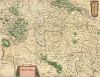 Карта Франконии. Franconia. Составил Виллем Блау. Амстердам, 1640
