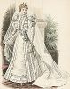 Свадебное платье из журнала La Mode de Style, выпуск № 40, 1896 год.