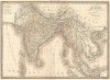 Карта Индии, Бирмы и империи Аннам. Atlas universel de geographie ancienne et moderne..., л.35. Париж, 1842