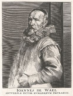 Портрет Яна де Ваэля работы Антониса ван Дейка. Лист из его знаменитой "Иконографии". 