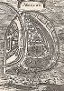 План города Москвы. Grundriss der Stadt Moscau. Лист XXV из немецкого издания Description de l'univers Алена Малле, 1719. 