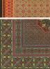 Бархатные и шерстяные ковры от английских мануфактур Woodward & Son (Киддерминстер) и Whytock (Эдинбург). Каталог Всемирной выставки в Лондоне 1862 года, т.2, л.153