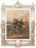 Шведская береговая артиллерия (из "Истории шведских полков" члена шведского парламента Юлиуса Манкела. Стокгольм. 1864 год)