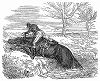 Участник стипл-чейза -- вида скачек по пересечённой местности до заранее условленного пункта, проводимых в графстве Нортгемптоншир, чья лошадь выбилась из сил (The Illustrated London News №101 от 06/04/1844 г.)