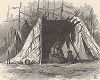 Индейцы из бассейна реки Коламбиа-ривер. Лист из издания "Picturesque America", т.I, Нью-Йорк, 1872.