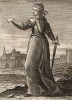 Дама женского ордена Секиры. Его основал граф Барселоны Раймон Беренгер III Великий в 1149 г. в честь женщин - защитниц города Тортоса. Дамы ордена имели привилегии, включая освобождение от налогов и преимущественное право голоса на общественных собраниях.