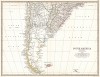 Южная Америка. The Royal Atlas of Modern Geography Exhibiting, in a Series of Entirely Original and Authentic Maps…, с.45. Картограф Александр Кейт Джонстон. Лондон, 1893 