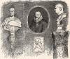 «Письма о любви к Родине». На гравюре Йохан ван Олденбарневелт (голландский дипломат, казнённый за измену), Никлас фон Флюе (1417-87, швейцарский политик, ставший отшельником), Брут (сын Цезаря и его убийца) и Сципион Африканский (обвинён во взятке).