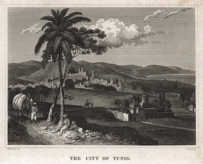 Город Тунис. A New Geographical Dictionary. Лондон, 1820