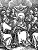 Праздник Троицы. Ганс Бальдунг Грин. Иллюстрация к Hortulus Animae. Издал Martin Flach. Страсбург, 1512