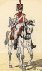 1810 г. Трубач полка prinz Johann легкой кавалерии королевства Саксония. Коллекция Роберта фон Арнольди. Германия, 1911-29