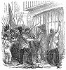 Народное ополчение в восставшем Париже во время буржуазно--демократической Революции 1848 года, свергнувшей последнего французского монарха короля Луи--Филиппа I (The Illustrated London News №305&306 от 04/03/1848 г.)