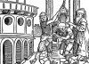 Ритуальное омовение. Иллюстрация Йорга Бреу Старшего к описанию путешествия на восток Лодовико ди Вартема: Ludovico Vartoman / Die Ritterliche Reise. Издал Johann Miller, Аугсбург, 1515