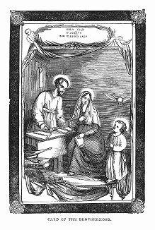 Икона, преподнесённая в дар одним из римско-католических монашеских орденов ирландскому политическому деятелю, отстаивавшему идею Католической эмансипации Дэниэлу О’Коннеллу (1775 -- 1847) (The Illustrated London News №99 от 23/03/1844 г.)