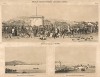 Вид старого базара в Керчи, вид города Керчи с горою Митридат, вид города Керчи с горы Митридат. Русский художественный листок, №20, 1855