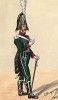 1810 г. Офицер национальной гвардии города Нанси в зимней форме одежды. Коллекция Роберта фон Арнольди. Германия, 1911-29