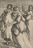 Три святые (Жены-мироносицы). Гравюра Жака Белланжа, ок. 1611-16 гг. 