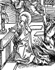 Святая Отилия Эльзасская. Ганс Бальдунг Грин. Иллюстрация к Hortulus Animae. Издал Martin Flach. Страсбург, 1512