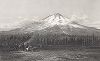 Гора Маунт-Шаста, или Белая Гора, штат Калифорния. Лист из издания "Picturesque America", т.I, Нью-Йорк, 1873.