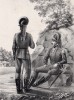 Историческое описание одежды и вооружения российских войск... А. В. Висковатова. Егеря: рядовой и сержант с 1786 по 1796 год (лист 546)