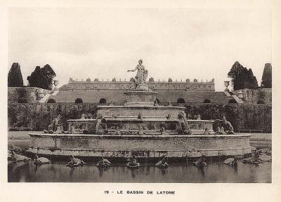 Версаль. Фонтан "Латона". Фототипия из альбома Le Chateau de Versailles et les Trianons. Париж, 1900-е гг.