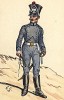 1811 г. Солдат частей снабжения императорской гвардии Наполеона. Коллекция Роберта фон Арнольди. Германия, 1911-28