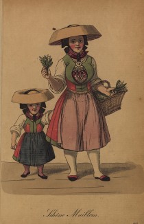 Гамбургские уличные торговцы 1810-х гг. Торговцы цветами. "Ландыши, ландыши..."