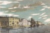 Английская набережная в Санкт-Петербурге. Panorama universal. Europa. Rusia, л.68. Барселона, 1839