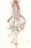 Le Fiancé Flamand. Фламандский жених. Леон Бакст, эскиз костюма для балета "Спящая красавица". L'œuvre de Léon Bakst pour "La Belle au bois dormant", л.XLIV. Париж, 1922