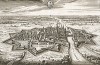 Город Эльбинг. Mahre Contrafactur der Statt Elbing... План составил Маттеус Мериан. Амстердам, 1640