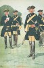 Шведские кавалеристы полка Östgöta в униформе образца 1746-78 гг. Svenska arméns munderingar 1680-1905. Стокгольм, 1911