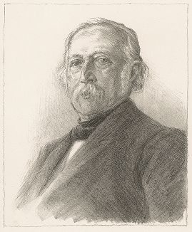 Портрет немецкого писателя Теодора Фонтане (1819-1898) работы Макса Либермана, 1896 год. 