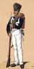 1814 г. Унтер-офицер прусской гвардейской пехоты. Коллекция Роберта фон Арнольди. Германия, 1911-28