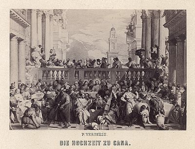 "Брак в Кане Галилейской" работы Паоло Веронезе. Album der Louvre Gallerie, 1860-е гг.