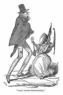 Иллюстрация к собственному рассказу, сделанная Альфредом Генри Форрестером (1804 -- 1872 гг.), британским автором, иллюстратором и художником, также известным под псевдонимом Альфред "Воронье перо" (The Illustrated London News №88 от 06/01/1844 г.)